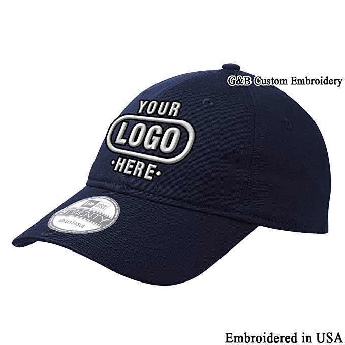 New Era 9TWENTY Adjustable Structured Custom Cap. Embroidered. Your Own Logo or Text