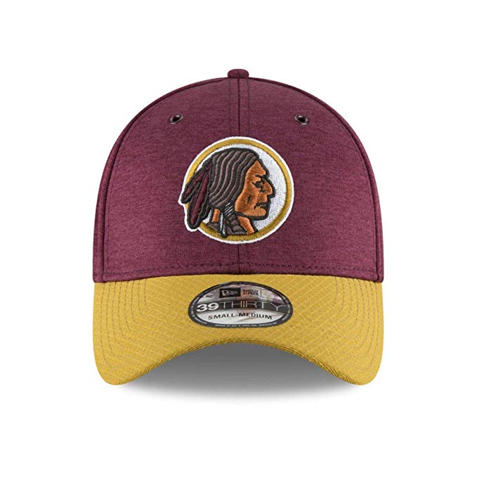 New Era Washington Redskins 2018 NFL Sideline Home Historic Official 39THIRTY Flex Hat – Burgundy/Gold