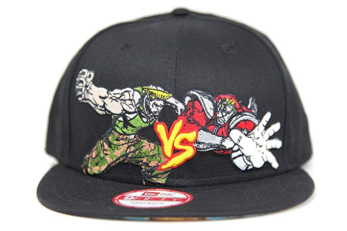 Capcom Street Fighter Guile VS M. Bison (Vega) Black Multi Color New Era 9FIFTY Snapback Hat