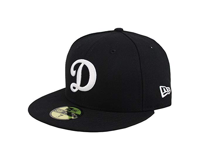 New Era 59Fifty Men's Hat Los Angeles DodgersD Black Fitted Cap