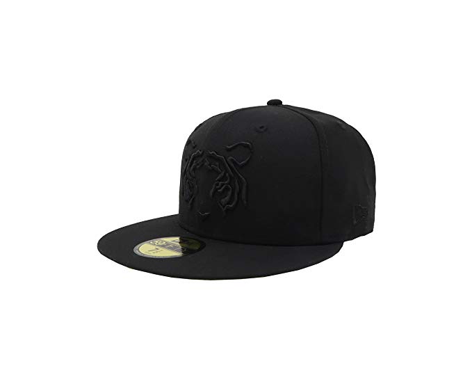 New Era 59Fifty Hat Tigres De Monterrey Soccer Club Liga MX Black Headwear Cap