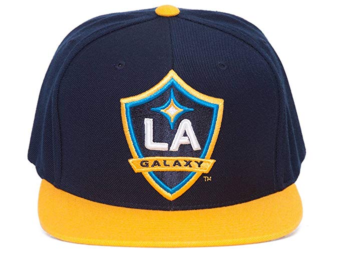 Mitchel & Ness Los Angeles Galaxy Navy/Gold Snapback Hat