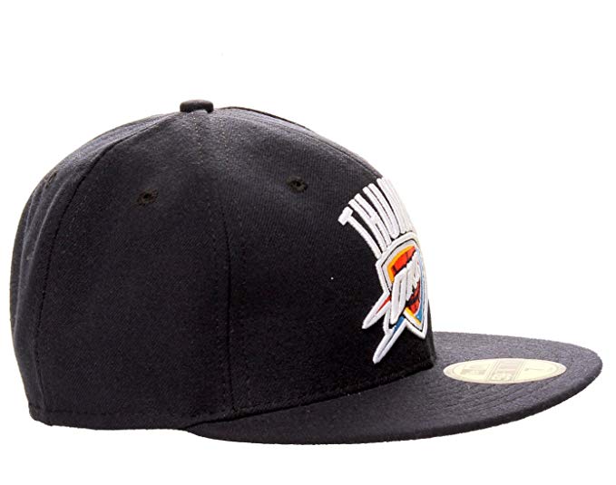 New Era 59Fifty Oklahoma City Thunder 2013 NBA Playoff Logo Mens Fitted Hat 5950-NBAPLAYOFFOKCNAVY