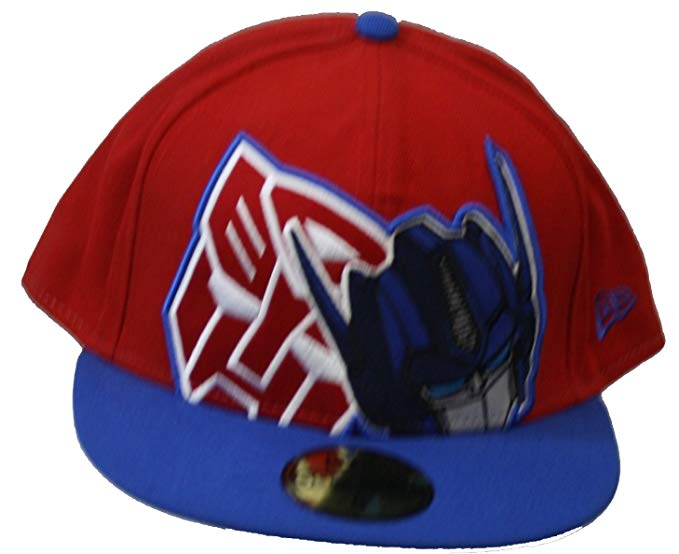 New Era 59Fifty HAT Hero Transformers Autobots HCL Red/Royal Blue Fitted Cap