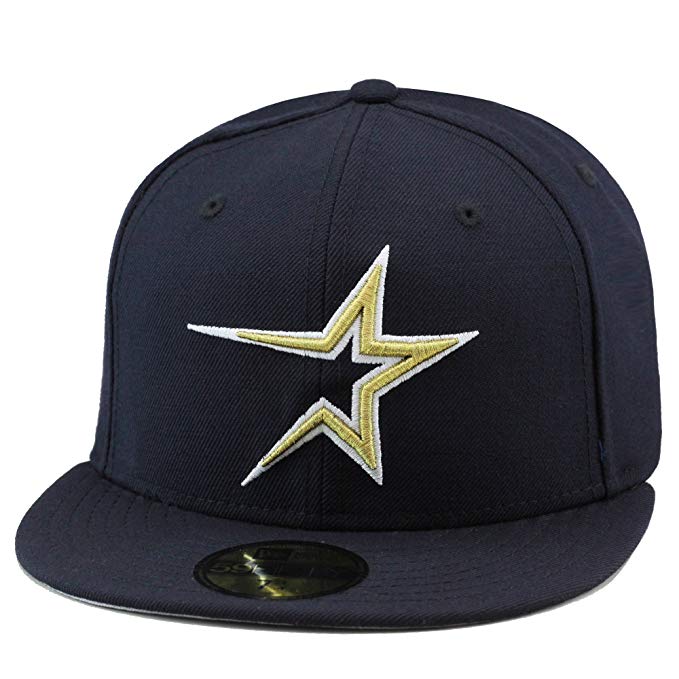 New Era Houston Astros 1999 Home Fitted Hat Cap Navy/Gold