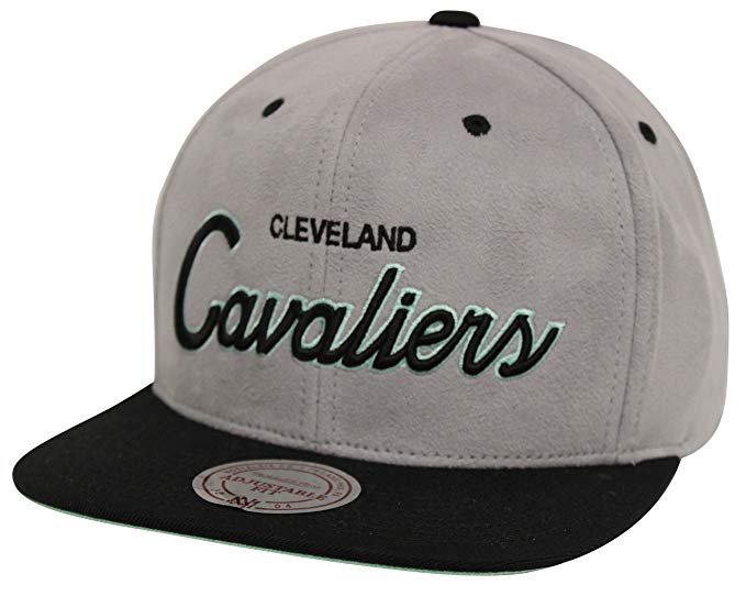 Mitchell & Ness Lady Liberty Script Cleveland Cavaliers Gray Black Snapback