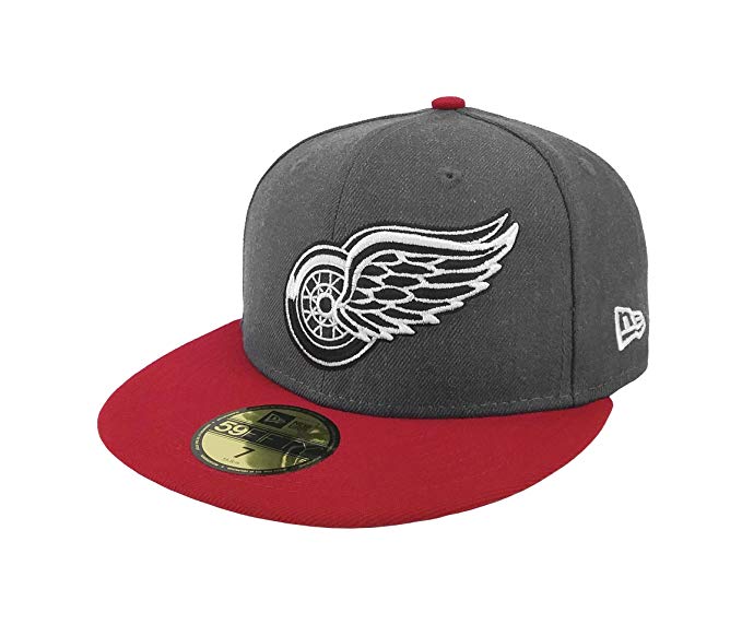 New Era 59Fifty Hat NHL Detroit Red Wings Shader Melt 2 Charcoal/Red Cap