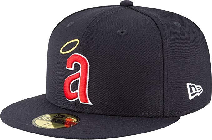 New Era 59Fifty Hat California Angels Cooperstown 1971 Wool Navy Blue Fitted Cap