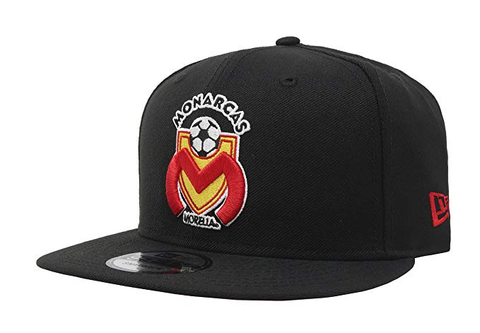 New Era 9Fifty Hat Monarcas Morelia Michoacan Liga Mexicana Soccer Black Snapback