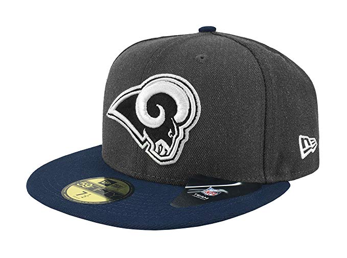 New Era 59Fifty Hat NFL Los Angeles Rams Shader Melt 2 Charcoal/Navy Blue Cap