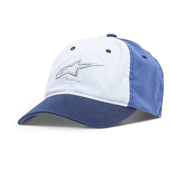 Alpinestars Men's Curved Bill Structured Crown Flex Back 3D Embroidered Logo Flexfit Hat