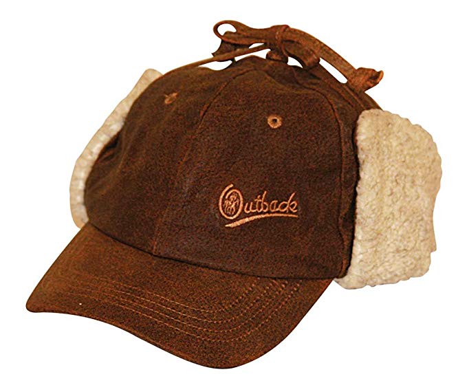 Outback Trading Co Men's Co. Leather Mckinley Cap - 1451Brn