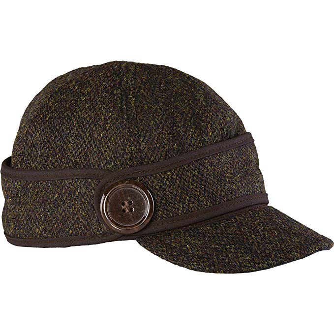 Stormy Kromer Women's Button Up Cap With Harris Tweed