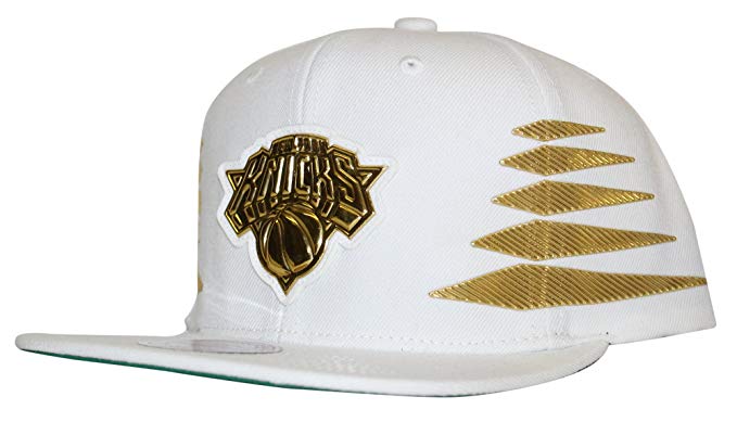 Mitchell & Ness Men's NBA Solid Gold Diamond Logo Snapback Cap