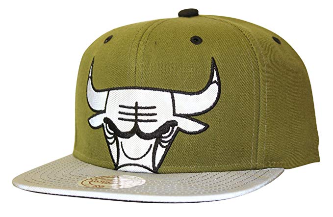 Mitchell & Ness Men's NBA Olive Reflective Camo Snapback Hat