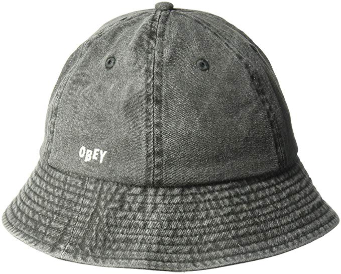 Obey Men's Decades Bucket HAT, Black, ONE Size