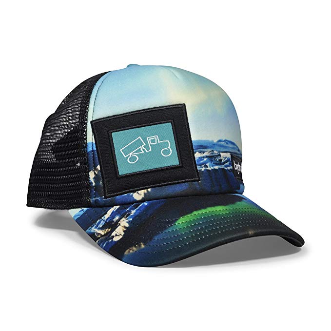 bigtruck Original Graphic Mesh Snapback Trucker Hat, Sublimated Aurora
